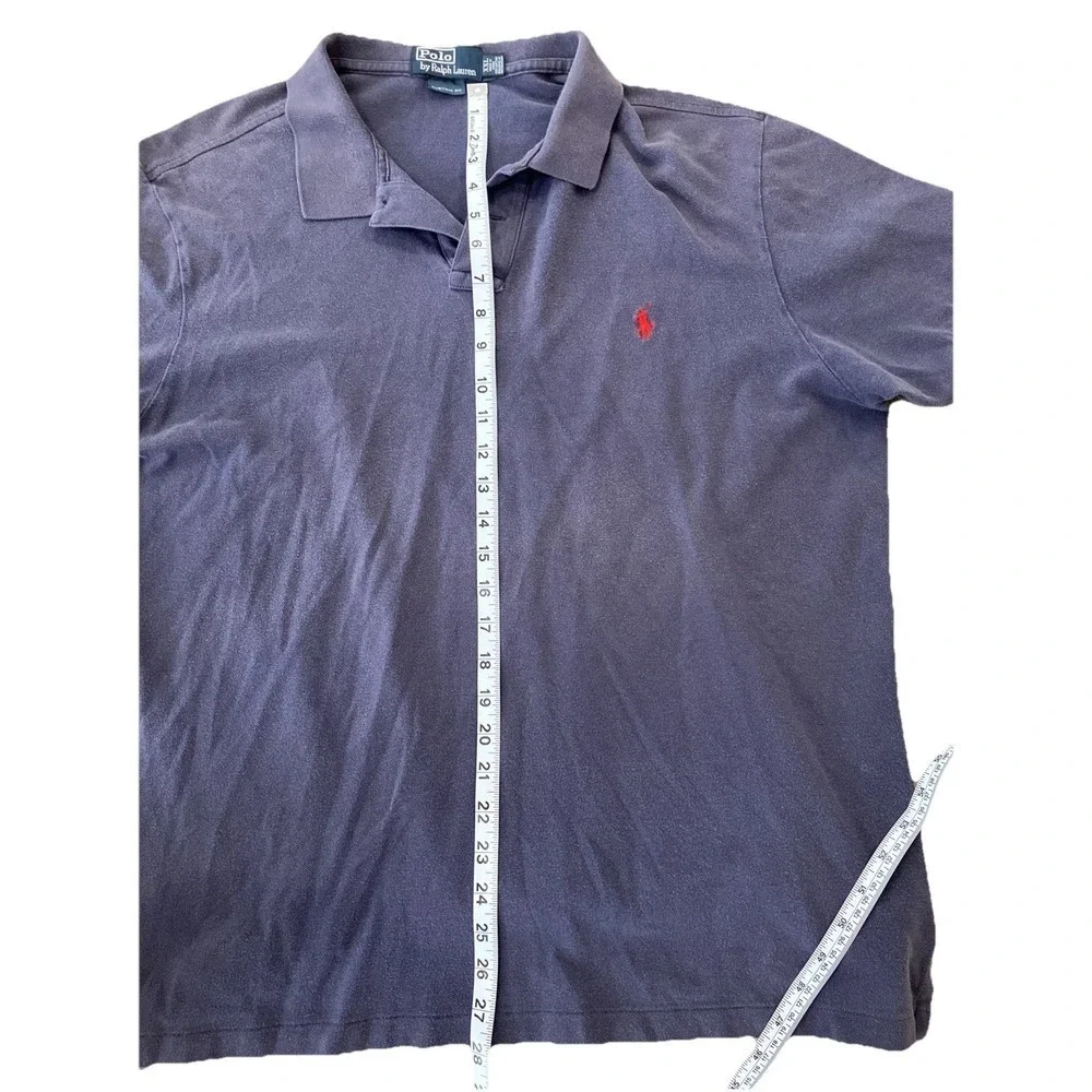 Polo Ralph‎ Lauren Collared Shirt Blue XXL Custom Fit
